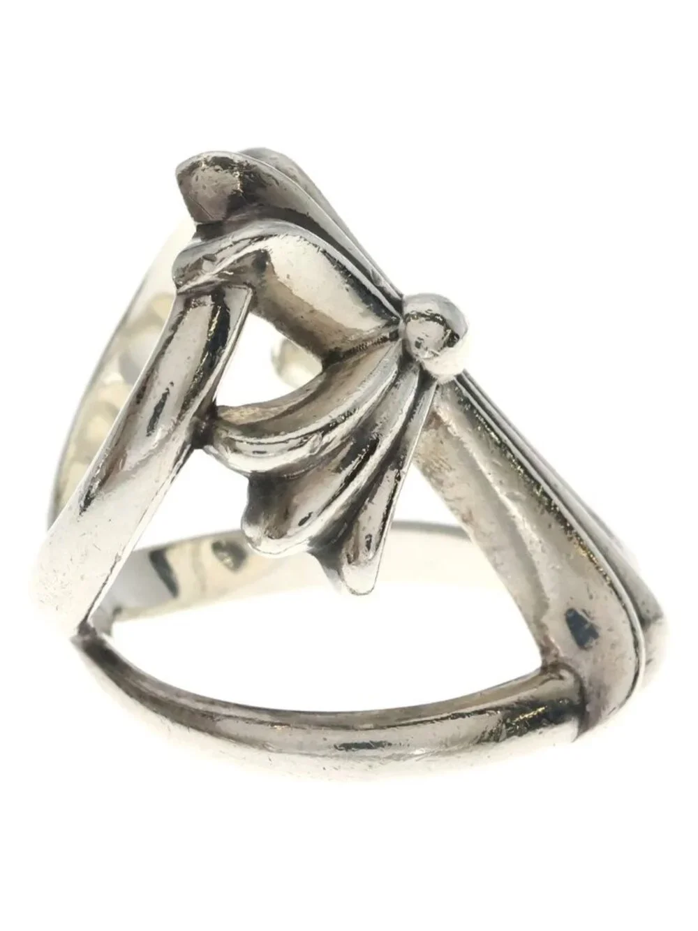 Chrome Hearts Infinity CH CH Cross Ring Silver